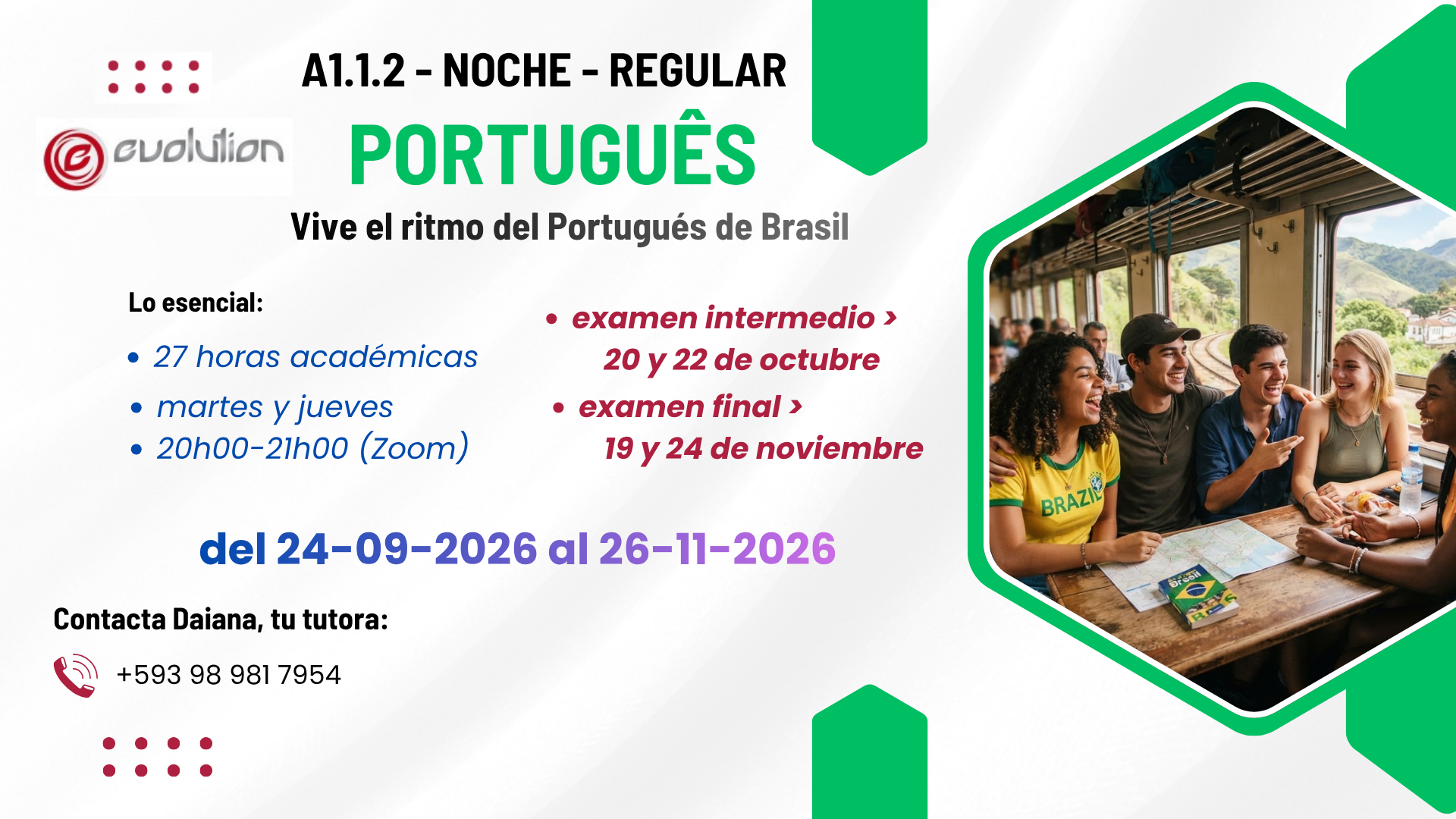 Protegido: Portugués A1 1.2 – Noche Regular – 20h00-21h00 – Martes y jueves – Del 24 de septiembre al 26 de noviembre